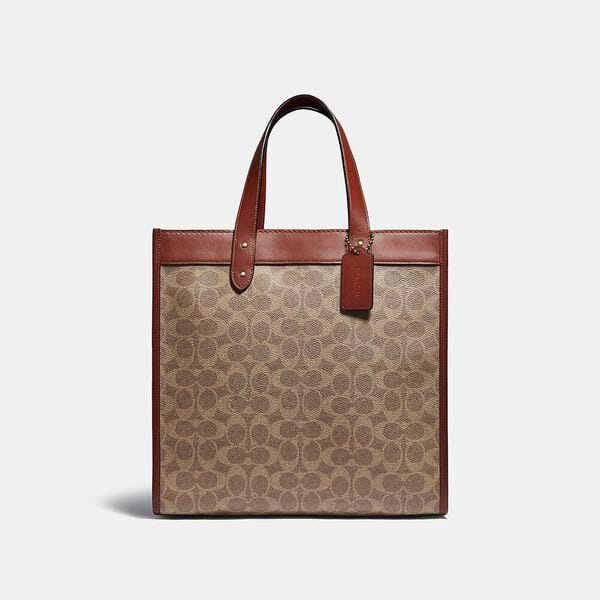 Fashion 4 - Field Tote In Signature Canvas With Horse And Carriage Print