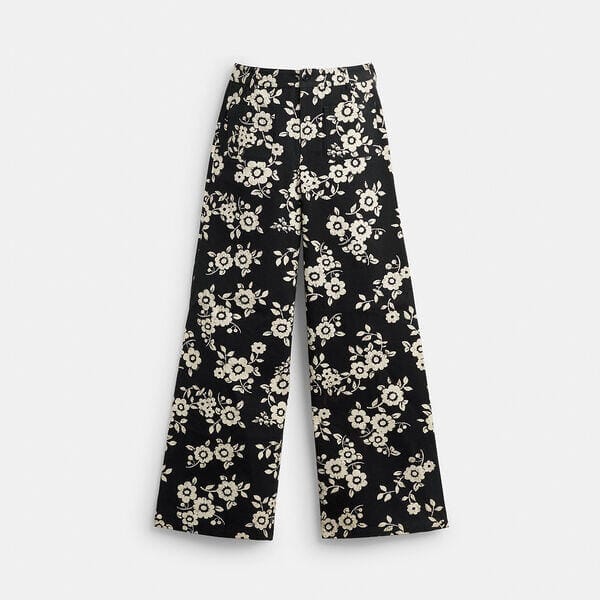 Fashion 4 - Floral Printed Pants In Regenerative Cotton