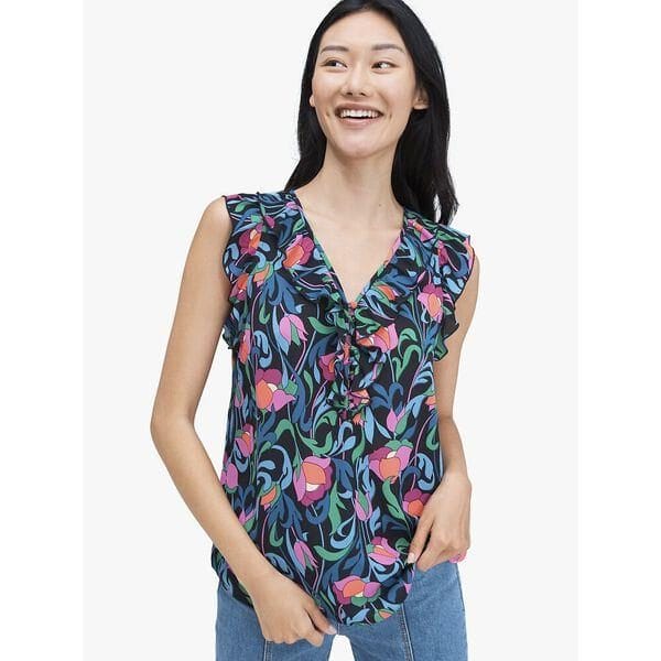 Fashion 4 - Floral Swirl Shell Top