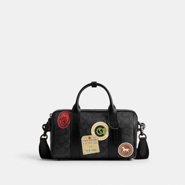 Fashion 4 - Gotham Duffle Bag 24 In Signature Canvas With Patches Fashion 4 - Gotham Duffle Bag 24 In Signature Canvas With Patches