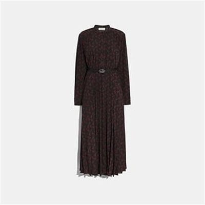 Fashion 4 - HORSE AND CARRIAGE PRINT DRESS WITH BELT