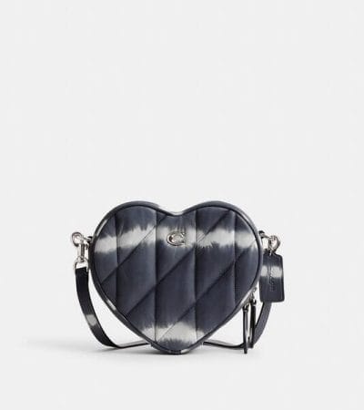 Fashion 4 - Heart Crossbody Bag With Quilting And Tie-Dye