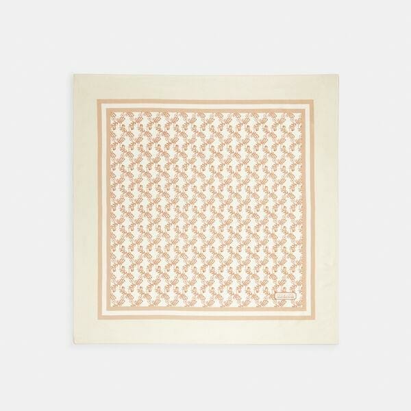 Fashion 4 - Horse And Carriage Print Silk Square Scarf