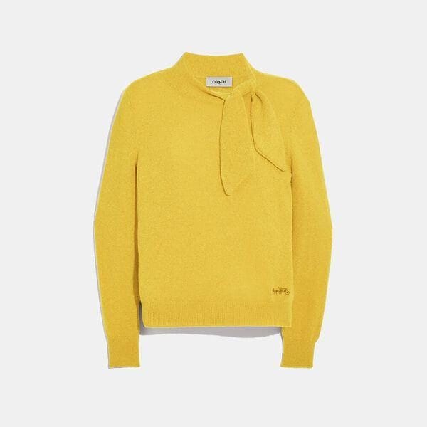 Fashion 4 - Horse And Carriage Tie Neck Sweater