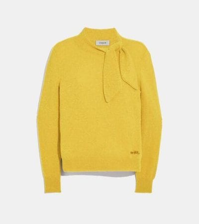 Fashion 4 - Horse And Carriage Tie Neck Sweater