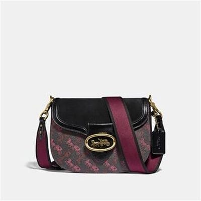 Fashion 4 - KAT SADDLE BAG WITH HORSE AND CARRIAGE PRINT