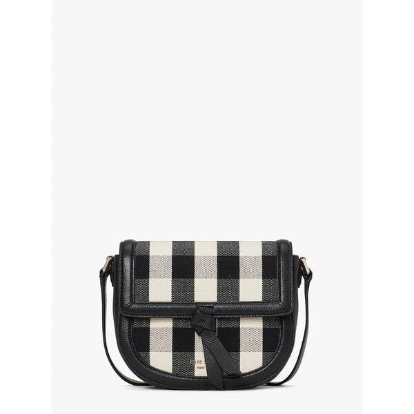 Fashion 4 - Knott Gingham Medium Saddle Bag