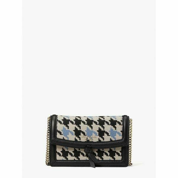 Fashion 4 - Knott Houndstooth Flap Crossbody