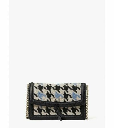 Fashion 4 - Knott Houndstooth Flap Crossbody