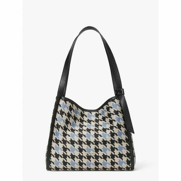 Fashion 4 - Knott Houndstooth Large Shoulder Bag