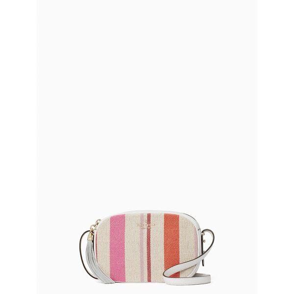 Fashion 4 - Kourtney Striped Canvas Camera Bag