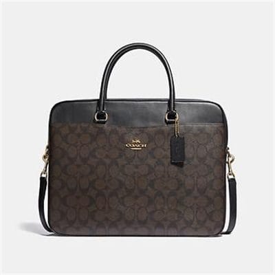 Fashion 4 - LAPTOP BAG IN SIGNATURE CANVAS