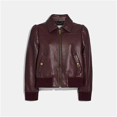 Fashion 4 - LEATHER TAILORED BOMBER JACKET