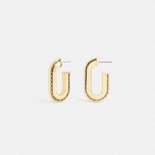 Fashion 4 - Large Stitched Chain Link Earrings