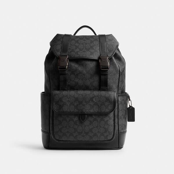 Fashion 4 - League Flap Backpack In Signature Canvas