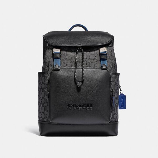 Fashion 4 - League Flap Backpack In Signature Jacquard