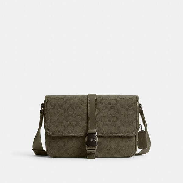 Fashion 4 - League Messenger Bag In Signature Canvas Jacquard