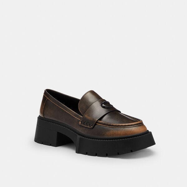 Fashion 4 - Leah Platform Loafer In Loved Leather