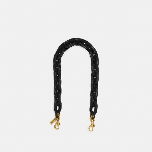 Fashion 4 - Leather Covered Short Chain Strap
