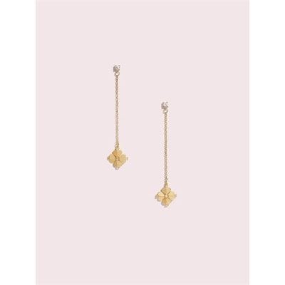 Fashion 4 - Legacy Logo Spade Flower Linear Earrings