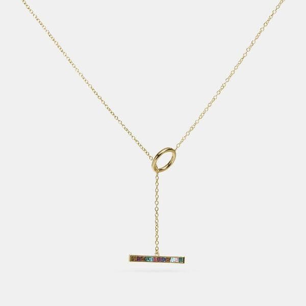 Fashion 4 - Legacy Rainbow Horizontal Bar Drop Necklace