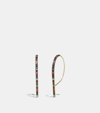 Fashion 4 - Legacy Rainbow Rounded Bar Drop Earrings
