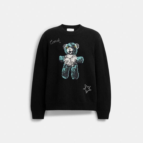 Fashion 4 - Lightweight Bear Graphic Sweater