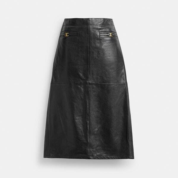 Fashion 4 - Long Leather Skirt