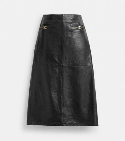 Fashion 4 - Long Leather Skirt