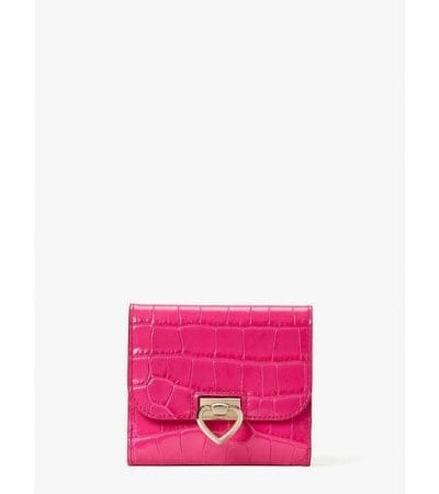 Fashion 4 - Lovitt Croc-embossed Bifold Flap Wallet