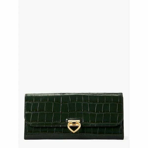 Fashion 4 - Lovitt Croc-embossed Flap Continental Wallet