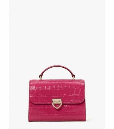 Fashion 4 - Lovitt Croc-embossed Small Top-handle Bag