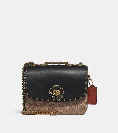 Fashion 4 - Madison Shoulder Bag 16 In Signature Canvas With Rivets