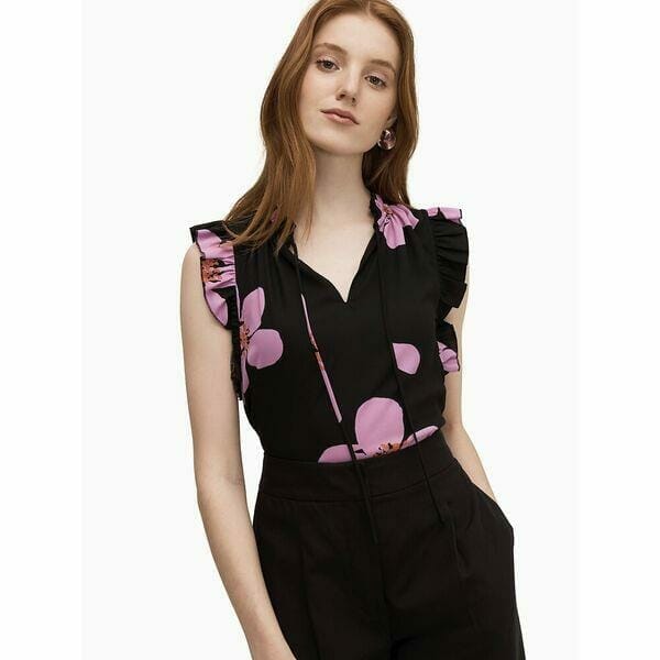 Fashion 4 - Mainline Grand Flora Tie Neck Shell