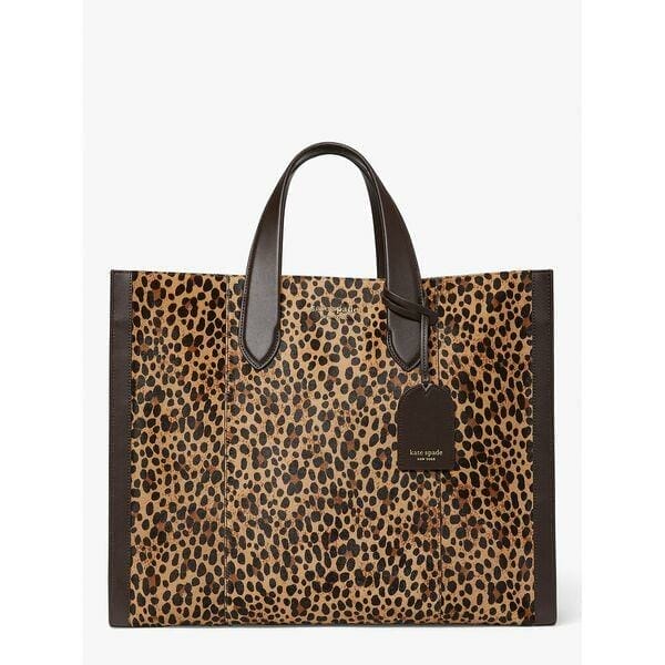 Fashion 4 - Manhattan Leopard Haircalf Large Tote