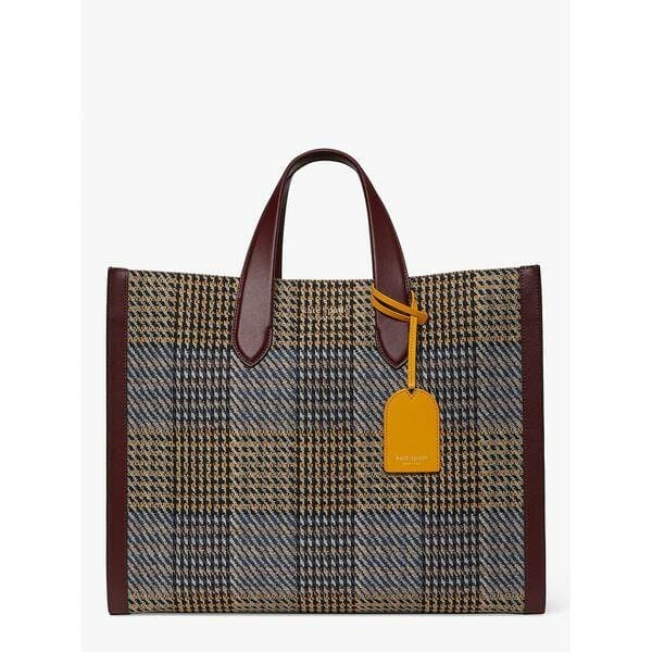 Fashion 4 - Manhattan Plaid Large Tote