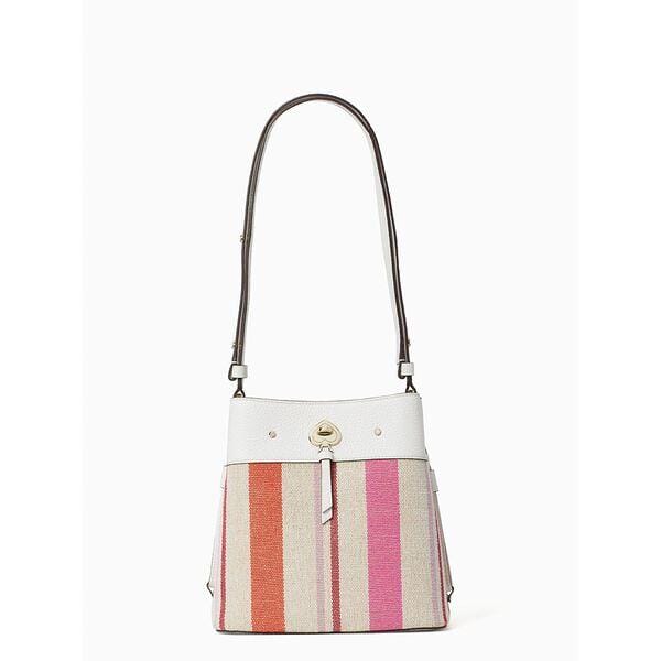 Fashion 4 - Marti Striped Canvas Small Bucket