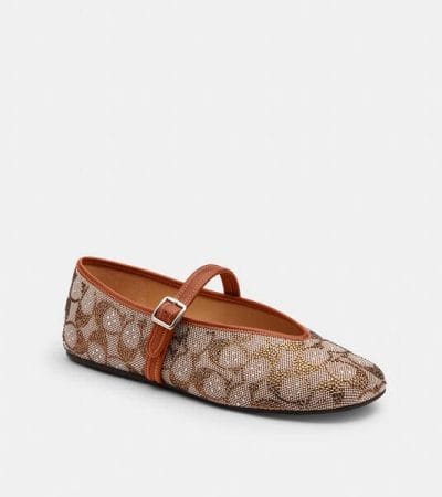 Fashion 4 - Mary Jane In Crystal Signature Jacquard