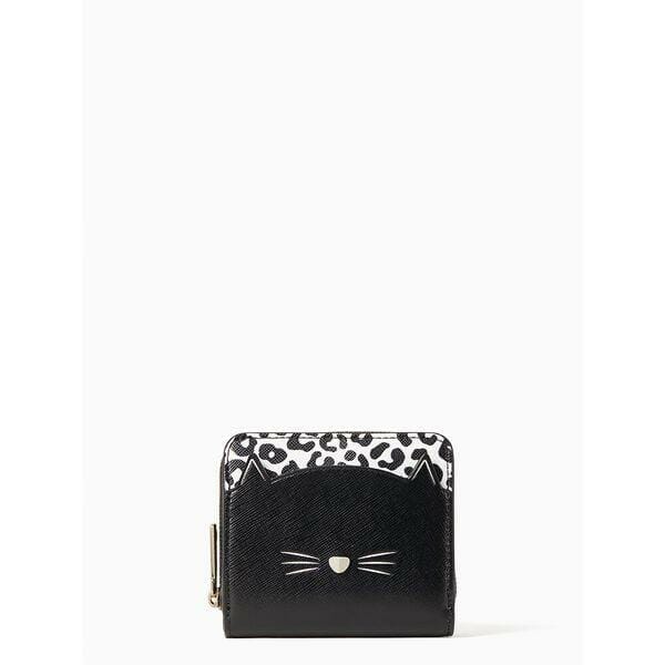 Fashion 4 - Meow Cat Small Zip Around Wallet