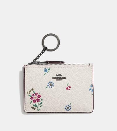 Fashion 4 - Mini Skinny Id Case With Wildflower Print
