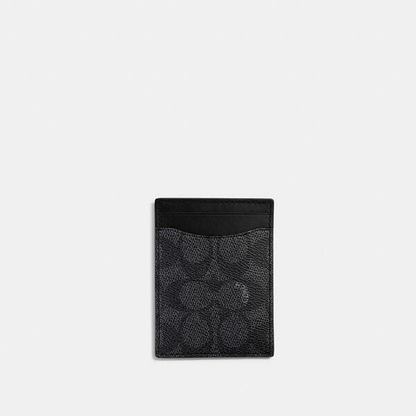 Fashion 4 - Money Clip Card Case In Signature Canvas
