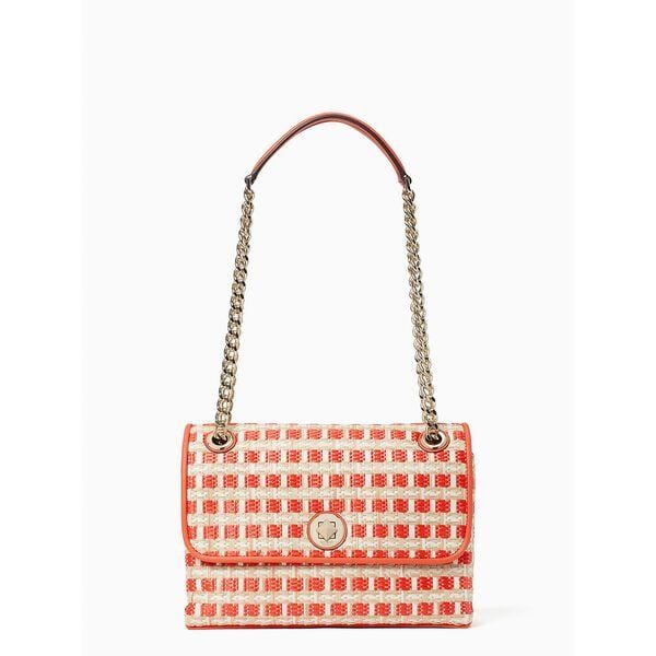 Fashion 4 - Natalia Straw Medium Flap Shoulder Bag