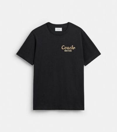 Fashion 4 - New Year Coach Snake Script T-Shirt In Organic Cotton