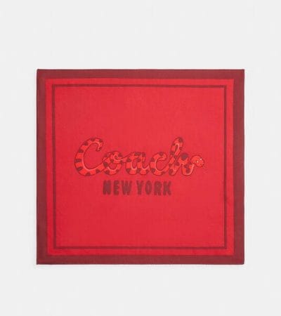 Fashion 4 - New Year Silk Bandana With Coach Snake Script Print