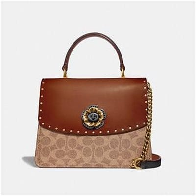 Fashion 4 - PARKER TOP HANDLE IN SIGNATURE CANVAS WITH RIVETS