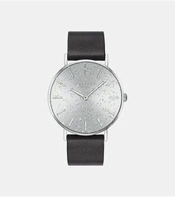 Fashion 4 - PERRY BLACK LEATHER STRAP WATCH