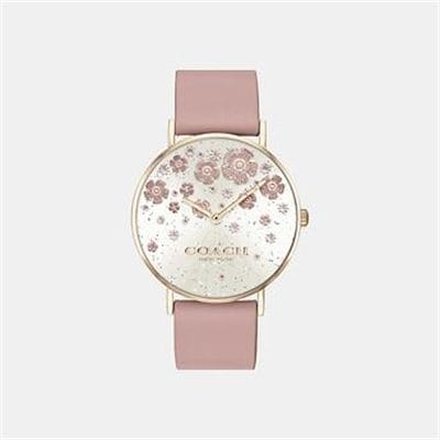 Fashion 4 - PERRY BLUSH LEATHER STRAP WATCH