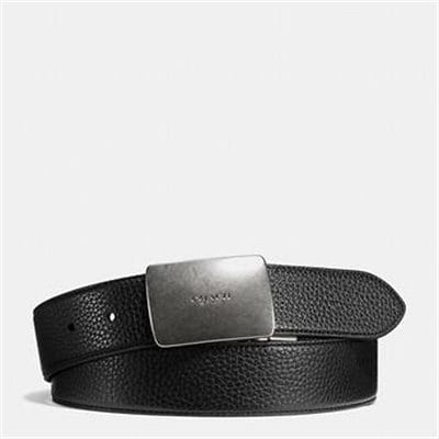 Fashion 4 - PLAQUE CUT TO SIZE REVERSIBLE PEBBLE LEATHER BELT