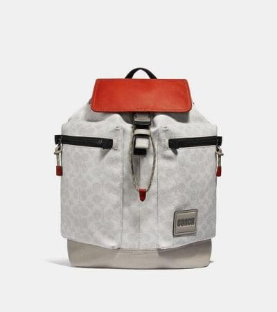 Fashion 4 - Pacer Utility Backpack In Signature Canvas With Coach Patch