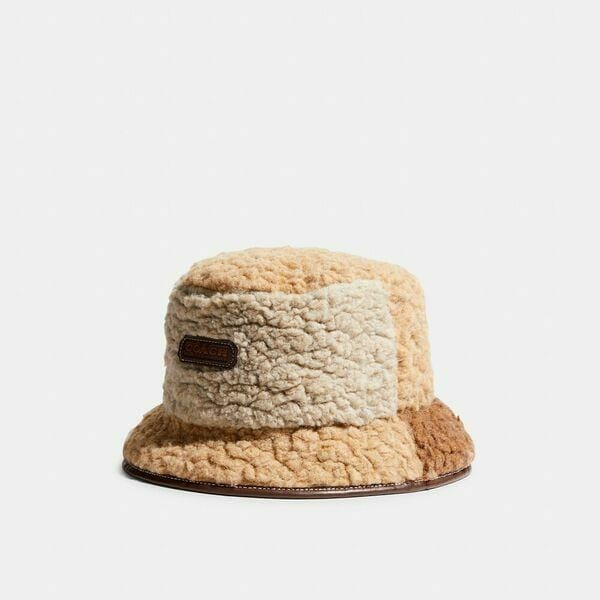 Fashion 4 - Patchwork Sherpa Bucket Hat